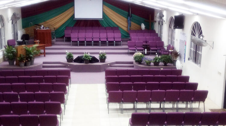 Quality Church Chairs Installation In Bahamian Church